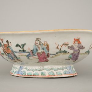 Grande coupe chinoise, famille rose, 19e — photo 7