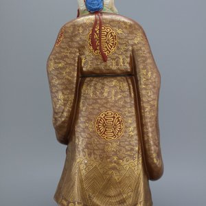Grande figure d'un immortel en porcelaine de Chine, famille rose, République — photo 2
