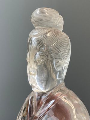 Grande sculpture de Lan Caihe en cristal de roche, Chine, 19ème — photo 6