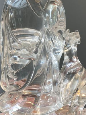 Grande sculpture de Lan Caihe en cristal de roche, Chine, 19ème — photo 9