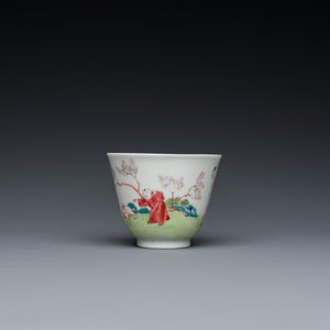Grande tasse et soucoupe en porcelaine de Chine famille rose, Yongzheng — photo 6
