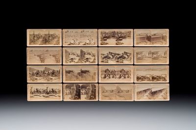 (Graphic content!) 16 stereoview cards, mostly on the Battle of Tientsin during the Boxer Rebellion, Underwood & Underwood, dated 1900-1901
