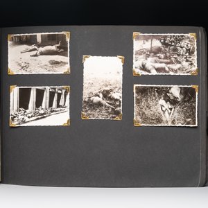 (Graphic content!) A photo album with sights of China and post-war scenes, 20th C. — photo 20