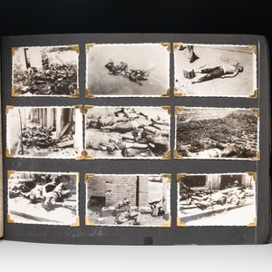 (Graphic content!) A photo album with sights of China and post-war scenes, 20th C. — photo 21