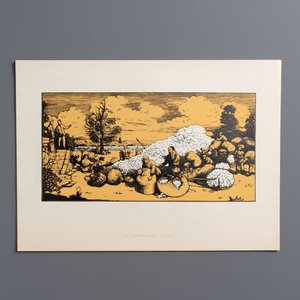 'Gravures sur Bois de la Chine Nouvelle': 40 woodcuts, dated 1956, and 'Baishi Lao Ren Hua Ce': 7 woodblock prints after Qi Baishi, Rong Bao Zhai 荣宝斋 studio, 20th C. — 照片 29