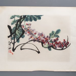 'Gravures sur Bois de la Chine Nouvelle': 40 woodcuts, dated 1956, and 'Baishi Lao Ren Hua Ce': 7 woodblock prints after Qi Baishi, Rong Bao Zhai 荣宝斋 studio, 20th C. — 照片 45