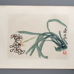 'Gravures sur Bois de la Chine Nouvelle': 40 woodcuts, dated 1956, and 'Baishi Lao Ren Hua Ce': 7 woodblock prints after Qi Baishi, Rong Bao Zhai 荣宝斋 studio, 20th C. — 照片 48