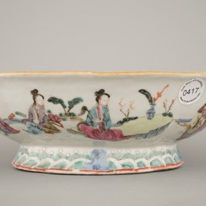 Grote Chinese kom, famille rose, 19e eeuw — foto 2