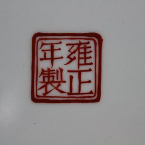 Grote kom in Chinees porselein, Republikeinse periode, 20e eeuw. — foto 1