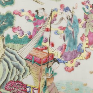 Grote vaas in Chinees porselein met Onsterfelijken, 19e eeuw — foto 9