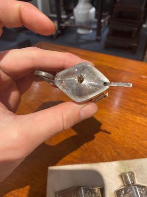 Groupe de dix petit objets en argent, Chine, marque Bao Sheng 寶升, 19/20ème — photo 17