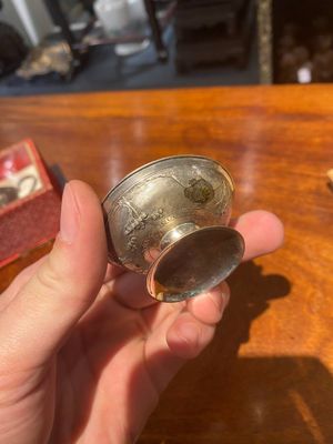 Groupe de dix petit objets en argent, Chine, marque Bao Sheng 寶升, 19/20ème — photo 7