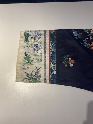 Groupe de huit pièces en soie brodée, Chine, 19/20ème — photo 11