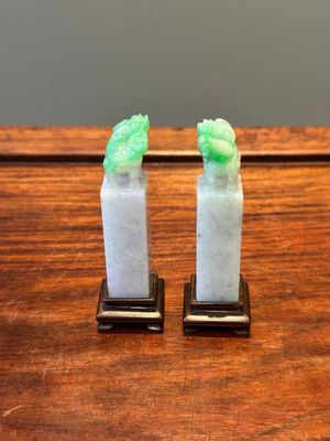 Groupe de sculptures en lapis-lazuli, quartz rose et autres pierres précieuses, Chine, 19/20ème — photo 64