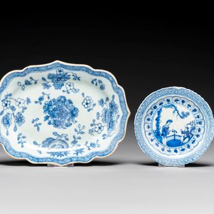Groupe de six pièces en porcelaine de Chine bleu et blanc, 18/19ème — photo 16