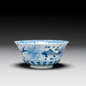 Groupe de six pièces en porcelaine de Chine bleu et blanc, 18/19ème — photo 8