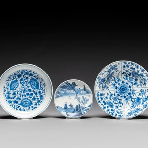 Groupe de six pièces en porcelaine de Chine bleu et blanc, Kangxi — photo 2