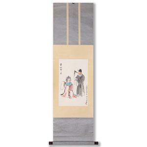 Guan Liang 關良 (1900-1986): 'The Drunken Concubine 貴妃醉酒', ink and colour on paper, dated 1984 — foto 2