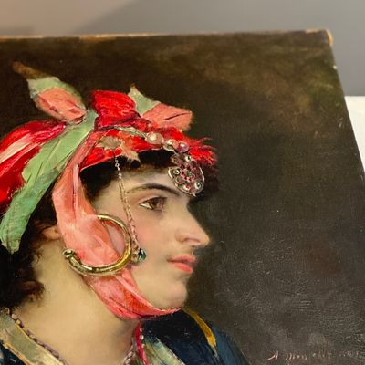 Harry Humphrey Moore (1844–1926), An Oriental beauty, oil on canvas — 照片 7