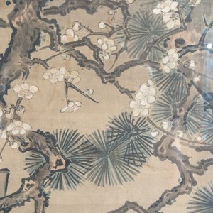 Hasegawa Settan 长谷川雪旦(1778-1843): 'Portrait of Sesshū 雪舟圖', ink and colour on silk — photo 3