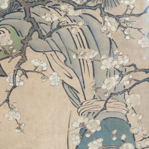 Hasegawa Settan 长谷川雪旦(1778-1843): 'Portrait of Sesshū 雪舟圖', ink and colour on silk — photo 4