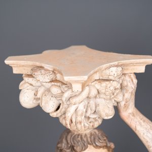 Hercule et Mercure, une paire d'importants télamons en bois polychromé, Italie du Nord, 17ème — photo 6