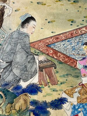 Hu Yefo 胡也佛 (1908-1980): 'Four scenes from Xi Xiang Ji', ink and colour on paper — photo 3