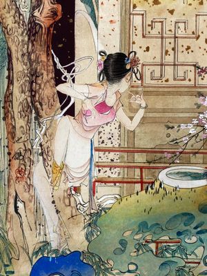 Hu Yefo 胡也佛 (1908-1980): 'Vier scènes uit de Xi Xiang Ji', inkt en kleur op papier — foto 11