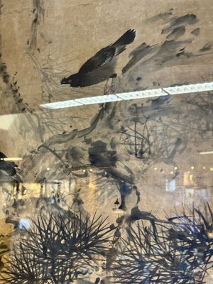 Hui Qishan 讳齐善: 'Pine tree with magpies', ink on paper, 19th C. — 照片 4