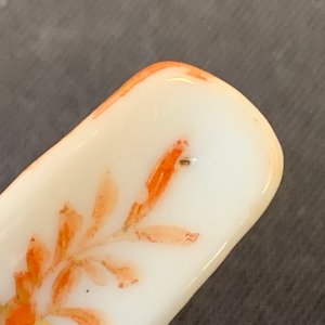Huit cuillères en porcelaine de Chine famille rose et polychrome, 19/20ème — photo 8