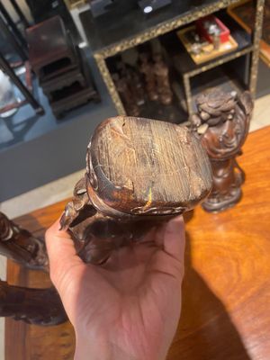 Huit immortelles en bois sculpté, Chine, 19ème — photo 14