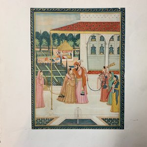 Huit miniatures et calligraphies islamiques et persans, Iran et Inde, 19/20ème — photo 15