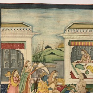 Huit miniatures et calligraphies islamiques et persans, Iran et Inde, 19/20ème — photo 19