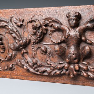 Huit panneaux à décor de grotesques en chêne sculpté, Pays Bas méridionaux, 17ème — photo 8
