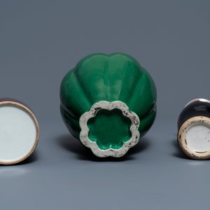Huit pièces en porcelaine de Chine monochrome, 19/20ème — photo 19