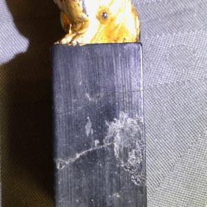 Huit pierres d'encre en forme de sceaux dans un coffre de présentation, 18/19ème — photo 19