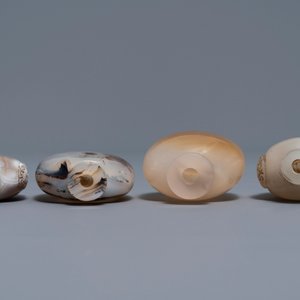 Huit tabatières en agate sculptée, Chine, 19/20ème — photo 4