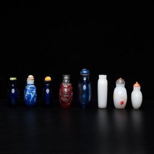 Huit tabatières en verre, Chine, 19/20ème — photo 5