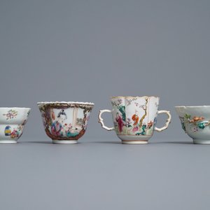 Huit tasses et soucoupes en porcelaine de Chine famille rose, Yongzheng/Qianlong — photo 2