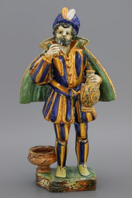 Importante figure en majolique italienne d'Urbino, env. 1570