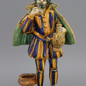 Importante figure en majolique italienne d'Urbino, env. 1570 — photo 1