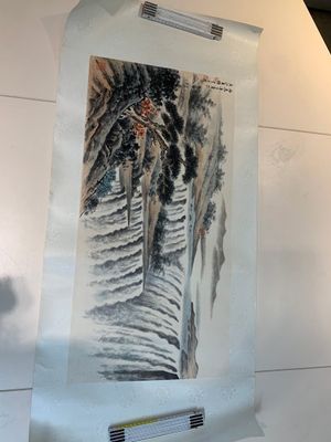 In the manner of Huang Chün-Pi 黃君璧 (1898-1991): 'Waterfall', ink and colour on paper, 20th C. — 照片 1