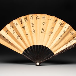 In the manner of Ma Quan 馬荃(18th C.): 'An ebony fan painted with 'Four Gentlemen 四君子', 19/20th C. — photo 2