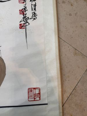 In the manner of Qi Baishi 齊白石 (1864-1957): 'Peaches', ink and colour on paper — photo 5