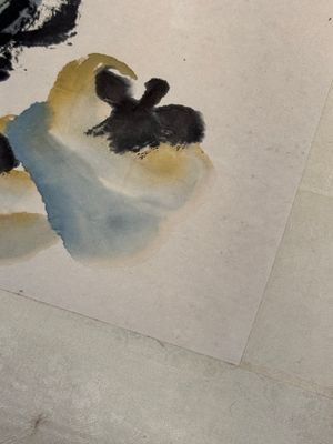 In the manner of Qi Baishi 齊白石 (1864-1957): 'Persimmons' and Wang Fuchang 王福厂(1880-1960): 'Calligraphy', ink and colour on paper — photo 6