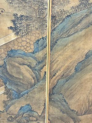 In the manner of Qiu Ying 仇英 (1494-1552): 'Festival in Chinese Garden', ink and colour on silk, 17/18th C. — photo 5