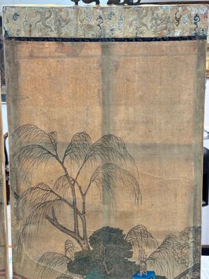 In the manner of Qiu Ying 仇英 (1494-1552): 'Festival in Chinese Garden', ink and colour on silk, 17/18th C. — photo 55