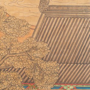 In the manner of Qiu Ying 仇英 (1494-1552): 'Festival in Chinese Garden', ink and colour on silk, 17/18th C. — photo 21