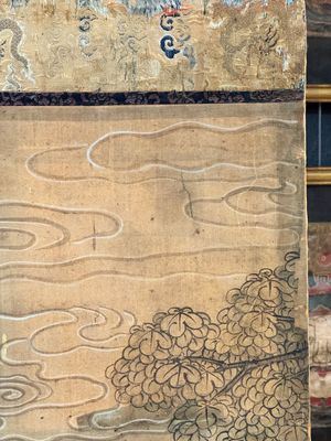 In the manner of Qiu Ying 仇英 (1494-1552): 'Festival in Chinese Garden', ink and colour on silk, 17/18th C. — photo 22