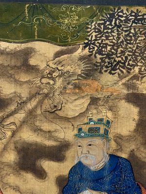 In the manner of Qiu Ying 仇英 (1494-1552): 'Festival in Chinese Garden', ink and colour on silk, 17/18th C. — photo 32